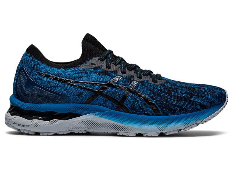 Sapatilhas Running Asics GEL-NIMBUS 23 Knit Homem Azuis, 7132A718.346